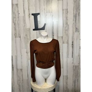 21 saints brown blouse